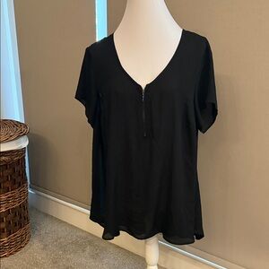 Torrid Black Short Sleeve Top 0058